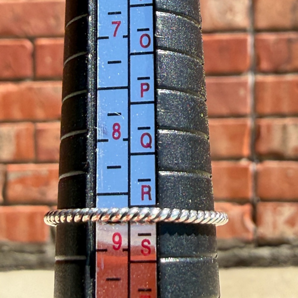 Sterling Silver Peridot Stackable Ring - image 4